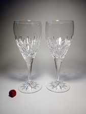 Galway Crystal Longford Crystal Cut Wine Glasses x 2