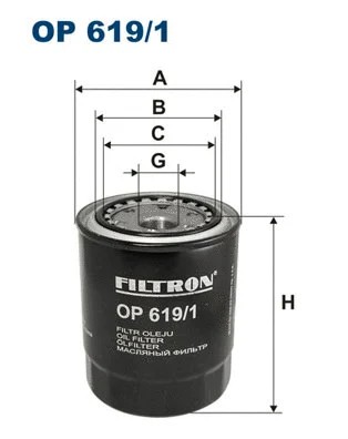 Oil filter fits taro 2 - filter, fits: