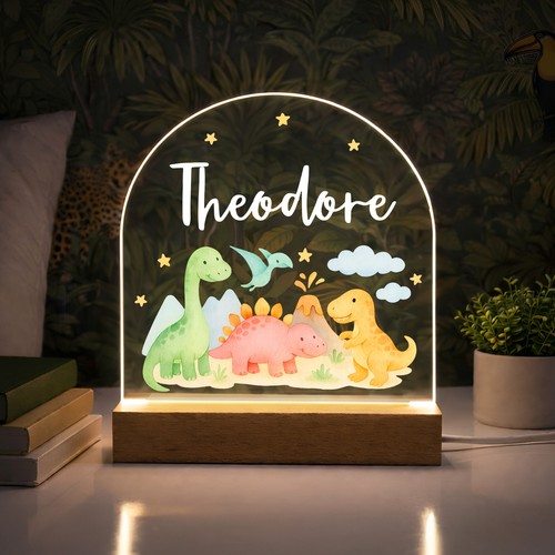 Personalised led dinosaur - personalised,