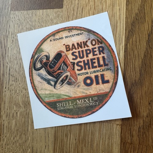 Bank super shell motor oil - on,