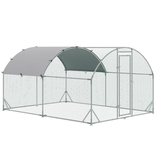 Chicken run silver - silver, 2.8x3.8x2m