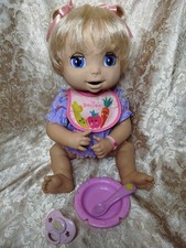 Rare Doll Doll Doll Baby Alive 2006 Soft Face Pink Bracelet Italian 