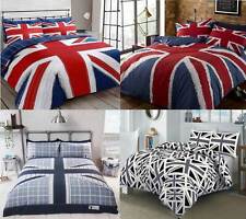 Union Jack Duvet Cover Reversible Printed Quilt Cover Bedding Set  Pillow Case 