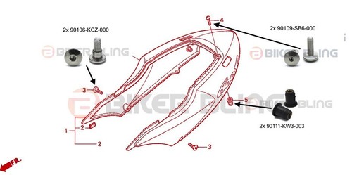 Honda cbr600f4 1999 2000 - 4x,
