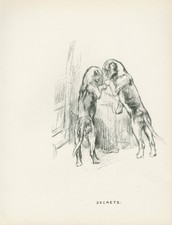 FOXHOUND PUPS VINTAGE 1937 DOG