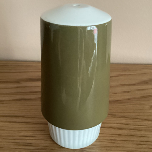 Poole pottery green white - pottery,