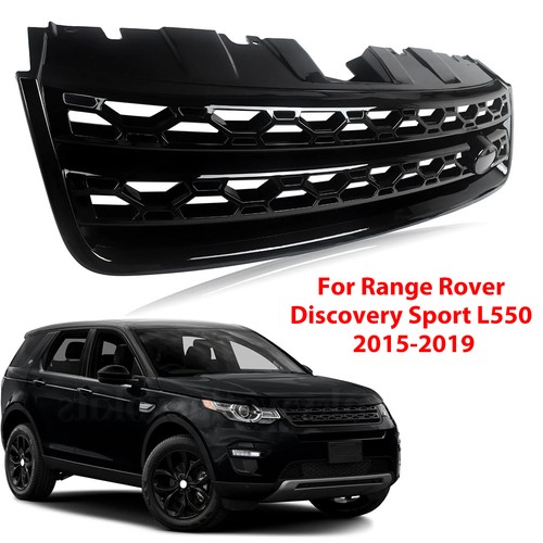 Gloss black front grille - black,