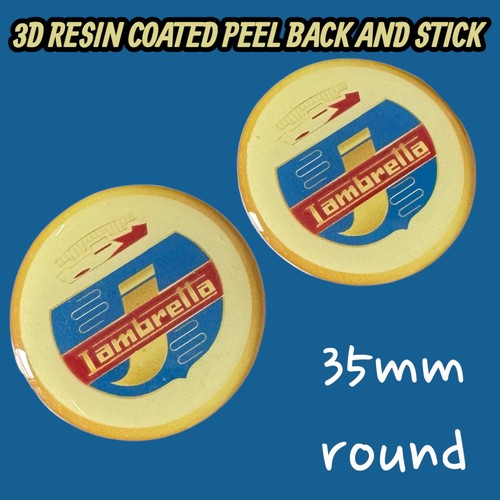 Lambretta resin sticker - lambretta,