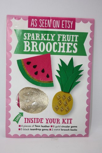 Sparkly fruit brooches mollie - sparkly,
