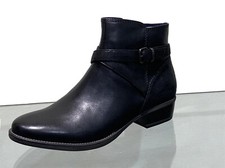 Women’s Tamaris Black Leather Ankle Boots size38/4.5 *NOW AT CLEARANCE PRICE*
