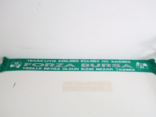 Bursaspor football scarf green - football,