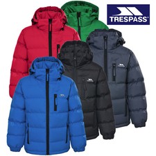 Trespass Tuff Boys Puffa Jacket Padded School Coat Childs Childrens 2-13 Years