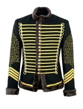 Hussar Jimi Hendrix Inspired Parade Jacket Military Drummer Jacket With Braiding
