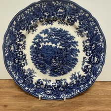 Alfred Meakin "The Courtship" Blue And White Dinner Plate 9" Diameter