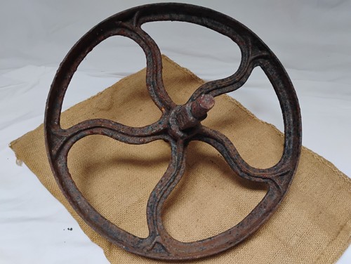 Wheelbarrow wheel antique cast - wheelbarrow,