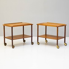 Pair of Mid-Century Danish Drinks Trolleys