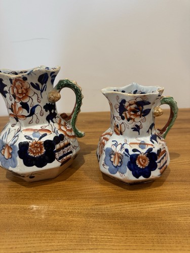 Pair antique mason - of,