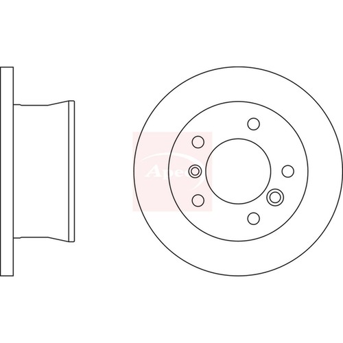Brake discs solid - solid, for