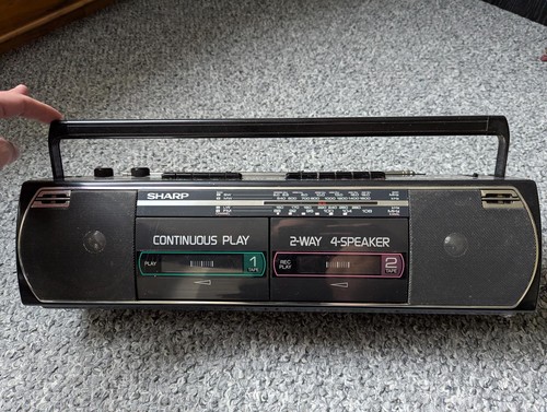 Vintage sharp boom box - boom, and