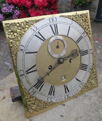 Antique longcase clock dial - antique,