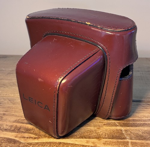 Leica leather case burgundy - leica,