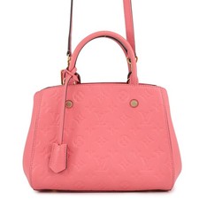 LOUIS VUITTON Montaigne Size BB Monogram Empreinte Leather blossom pink M42295