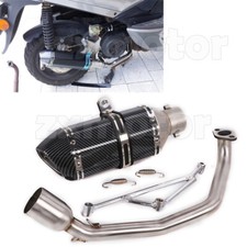 Motorcycle Exhaust Muffler for GY6 Engine 125cc 150cc Scooter Moped with Baffle