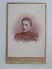 CABINET CARD: Woman Portrait: Lowden & Son: Dundee Scotland