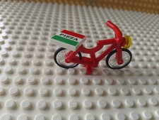 Lego Red Bicycle With Pizza Box