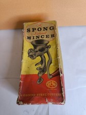Spong Mincer Grinder Made In England VINTAGE Minced meat 