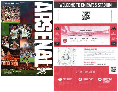 Arsenal burnley 5 2026 - arsenal,