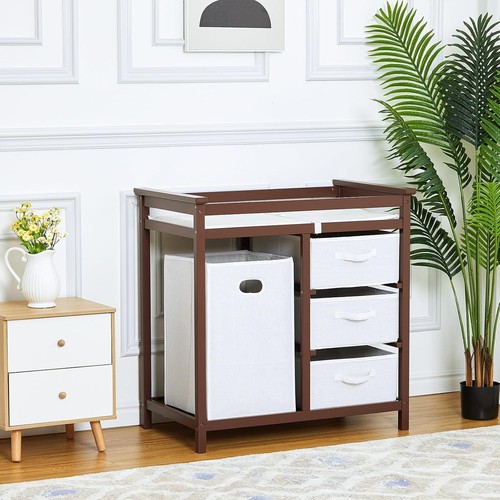 Wooden baby changing table - changing,