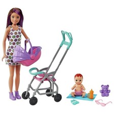 Barbie Skipper Babysitters Inc. Doll and Stroller Playset - GXT34