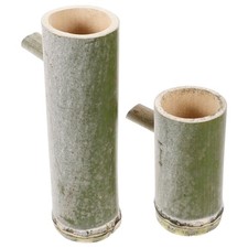 2 Pcs Bamboo Fountain Spout