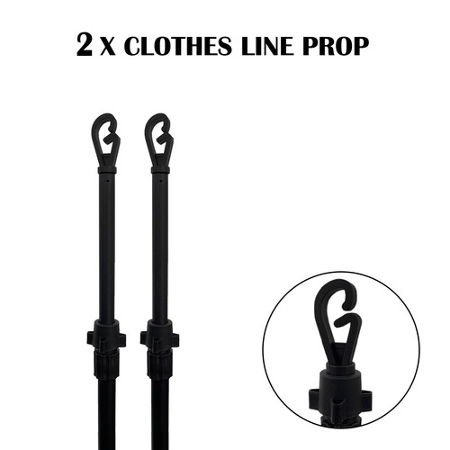 Extending clothes prop - x,