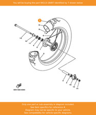 YAMAHA Tire (130/80-18 M/c 66p Tw31), 94113-184R7 OEM TW125 TW200