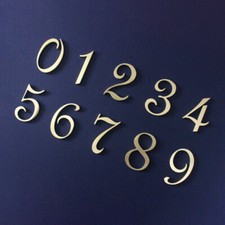 House Door Numbers Plaques Stick On Self Adhesive 3D Signs Hotel Office Number