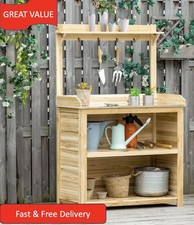 Garden Potting Bench Table