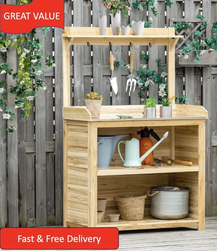 Garden potting bench - garden,