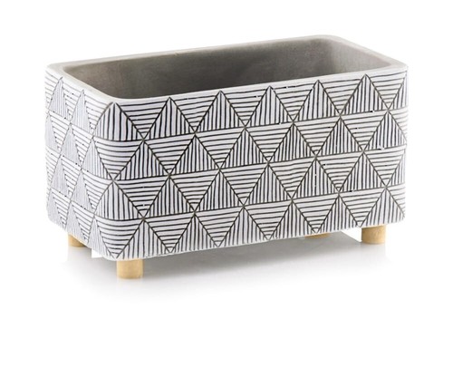 Large concrete flower pot on - large,
