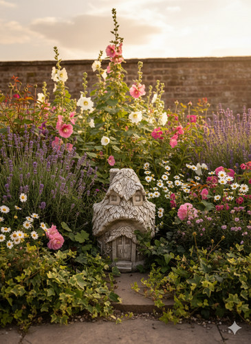 Fairy house cottage - , garden