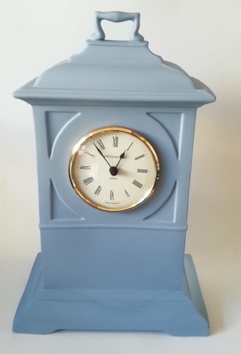 Wedgwood jasper blue clock - wedgwood,