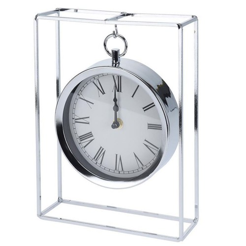 Silver hanging table - hanging, clock