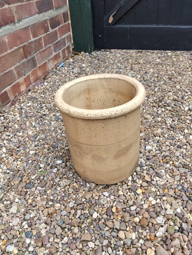 Old round chimney pot - old,