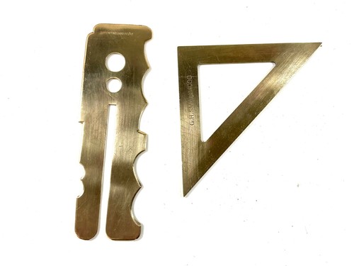Vintage brass drawing