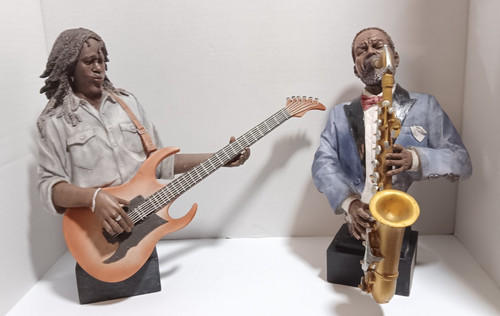 Resin jazz musician figurines - jazz,