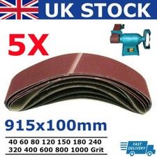5PCS Sanding Belts 100 x 915mm