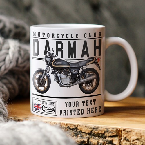 Personalised motorbike mug - personalised,