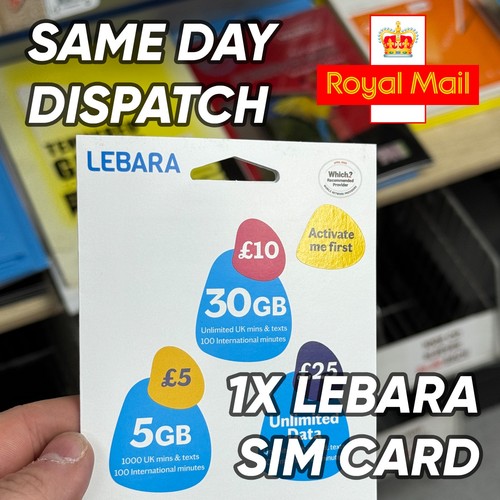 Lebara sim pay as - lebara, –