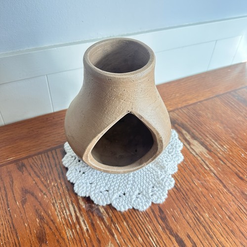 Clay chiminea tall footed - chiminea,